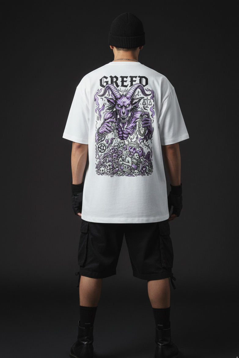 Unisex T-shirt White Greed