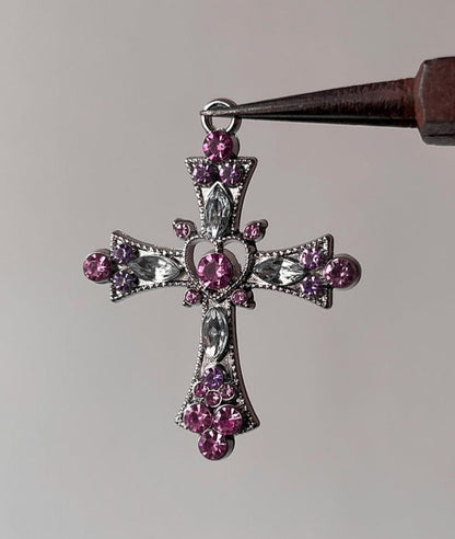 Embedded Cross Pendent