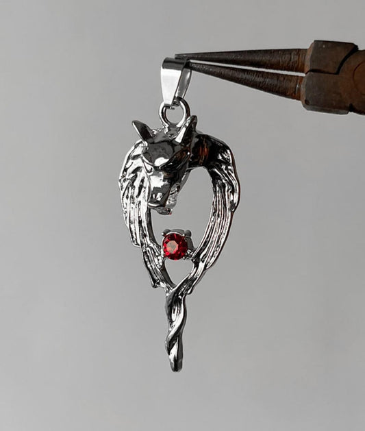 Wolf Heart Pendent