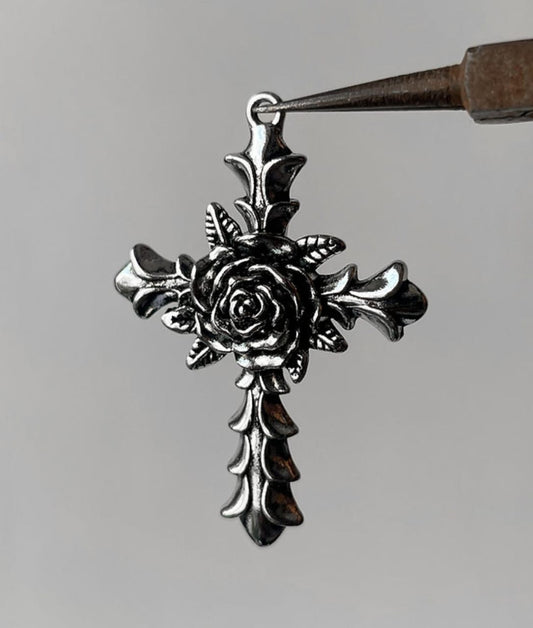 Rose Cross Pendent